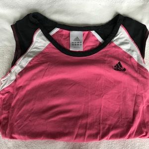 Old school pink adidas tank top